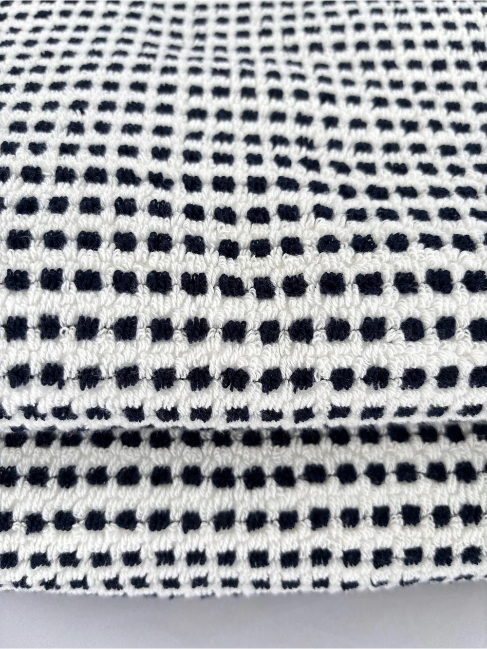 NWT DKNY Set of 8 Black and White Checkerboard 100% Cotton Bath & Hand Towels